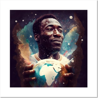 Pele holding the World Posters and Art